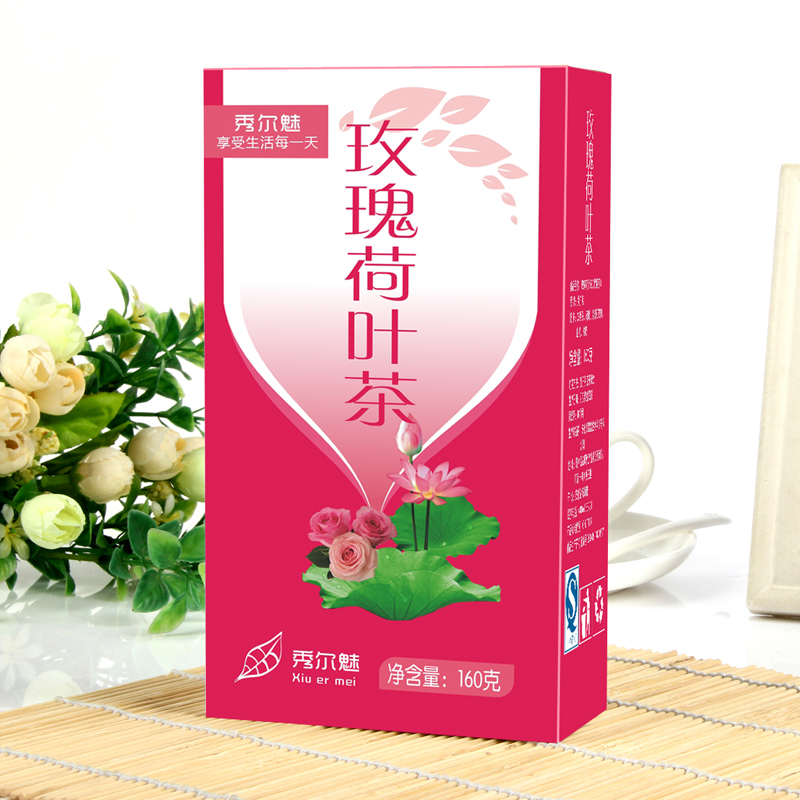 【3盒49】秀尔魅玫瑰荷叶茶玫瑰花去减茶决明子肚子大肚茶袋泡茶产品展示图4