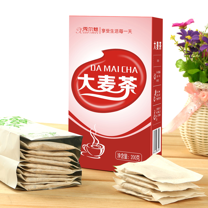 【3盒49元】秀尔魅大麦茶50包 原味烘焙大麦袋泡茶五谷茶产品展示图1