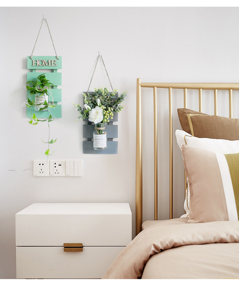 客厅墙面装饰壁挂网房间布置墙壁墙上花创意ins红饰室装卧品挂件