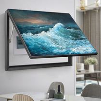 Simple modern meter box decorative painting switch box distribution box blocking hanging painting power switch free punching oil painting