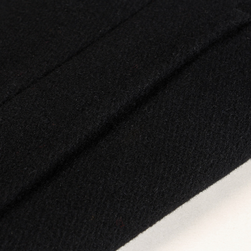 JUZUI/玖姿呢外套2016女冬装新黑色优雅经典双排羊毛毛呢大衣产品展示图4