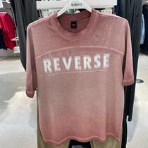 Banney Road 2022 mens clothing Summer loose retro nostalgic old washing water round collar short sleeve T-shirt 8822101M018