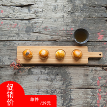 Ha Xi) bamboo and wood tray rectangular tea tray baking tools household Tea Cup tray Nordic dinner plate snack plate