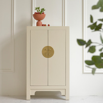 GZ071 new modern Chinese sideboard cabinet high cabinet solid wood living room dining room entrance Locker shoe cabinet decoration cabinet