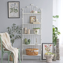 J002 European French girl princess wind iron art living room dining room balcony bookshelf shelf display rack