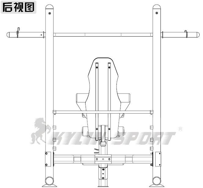 工厂批发安全多功能5762举重床 卧推深蹲架史密斯机卧推架杠铃架