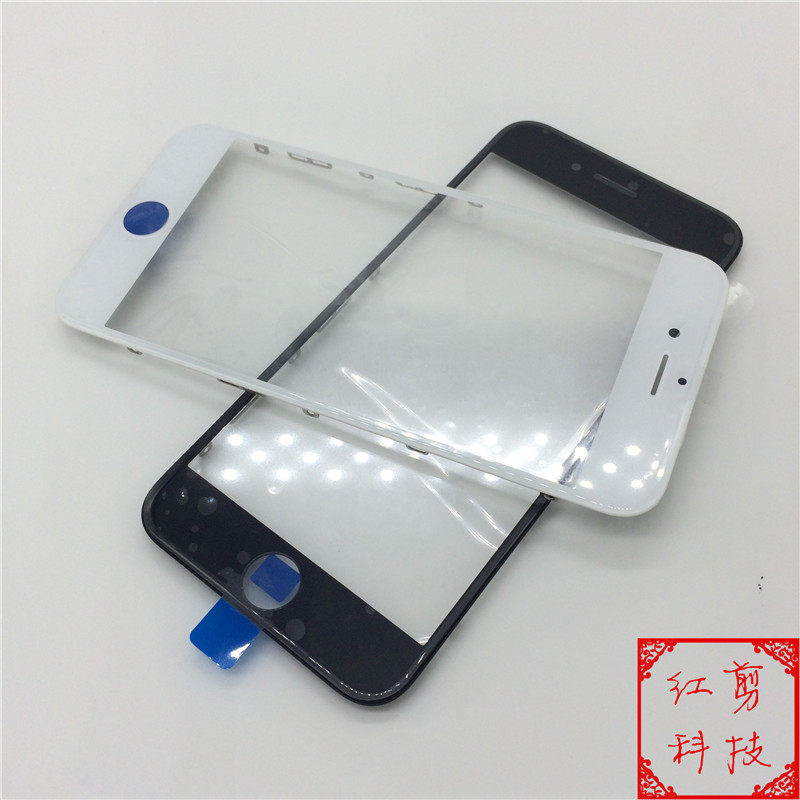 适用苹果6代盖板带支架6p带支架盖板不脱胶6代一体盖板6p支架盖板_双