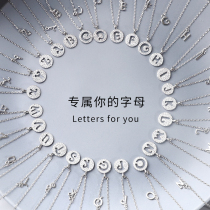 925 silver h letter necklace 2021 new female ins simple temperament tide cold wind light luxury minority choker