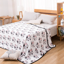 Flannel Fall Winter New Thickened Blanket Student Dormitory Bed Sheet Cover Blanket Air-conditioning Blanket Rest Blanket Aircraft Blanket
