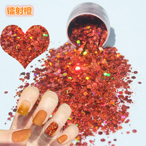 Net red laser mixed nail sequins burst flash gradient color flash solvent-resistant epoxy glitter Nail diy sequins