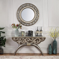 Light luxury style Xuantai Hotel Baked Hall Hall Hall Hall Hall Hall Hall Hall Hall View Table Silver Foil End View Case