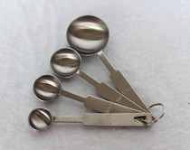 Stainless steel measuring spoon set measuring spoon seasoning spoon measuring spoon four-piece milliliter spoon measuring spoon