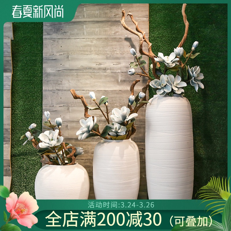 Jingdezhen restoring ancient ways of large sitting room coarse some ceramic vase hotel porcelain flower restaurant club show big furnishing articles