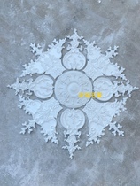 European-style French plaster line parquet lamp pool lamp panel shape