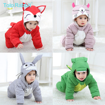 Children's Down Jacket Winter Infant Down Jacket Winter Baby White Duck Down Jumpsuit Winter Outdoor Creeper