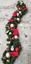 Heidi Christmas Day Business Shop Hotel Arrangement Decorated Vines Supplies 270CM Long Golden Red Package Vines