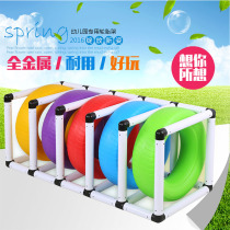 Kindergarten sensory toys Childrens color multi-purpose changeable rolling tire shelf multi-function plastic rolling ring toys