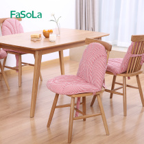 Japanese student wooden bench chair cushion home thickened backrest autumn and winter seat cushion one-piece cushion integrated cushion back