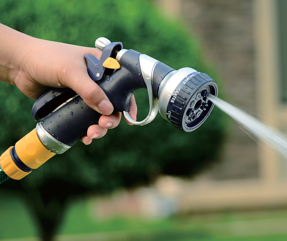 热销锌合金浇花喷头多功能洗车水枪头 浇水浇菜 洗车水鼓软水花洒