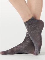 (Spot) Calzedonia thin multicolor glittering rhinestone decoration fashion street snapping trend socks