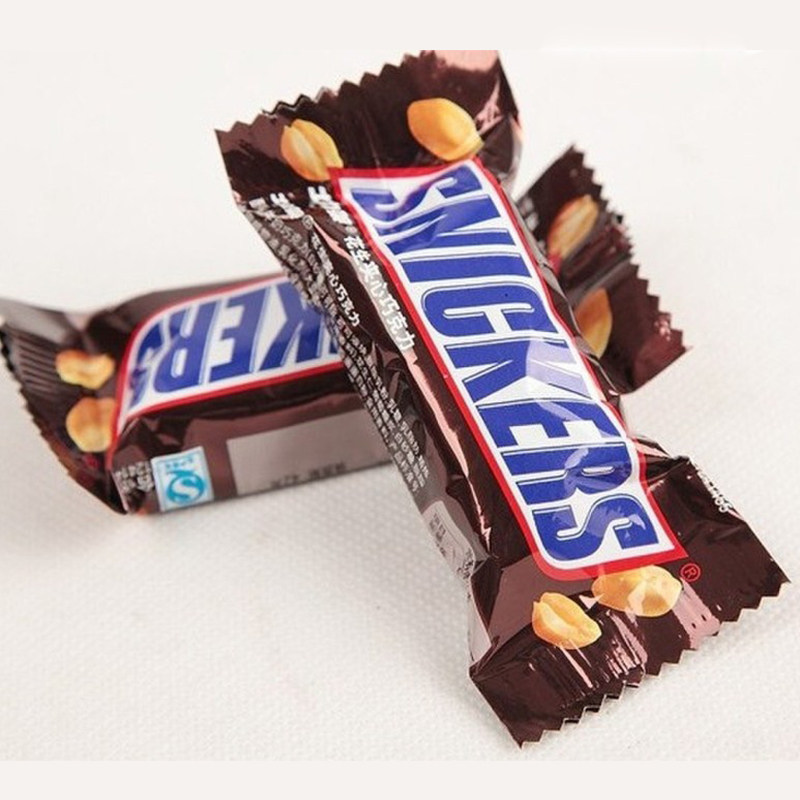 士力架花生夹心巧克力散装1000g/500g家庭装能量棒零食品婚庆喜糖