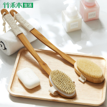 Long handle bath brushed bath brush bent shank soft mullet rubbing back beauty body rubbing brush fatty meme body skin brushed