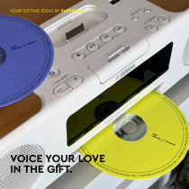 PaperPlay shaped CD Blessing greeting card Christmas Day invitation Birthday gift Original Italian high-end card