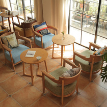 Lounge Area Office Leisure Fair Fair Guests Reception Chair Creative Sofa Sweet Milk Tea Shop Minima Café Table And Chairs