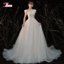 Xingluo wedding dress 2021 new super fairy fantasy simple style slim tailor bride out yarn