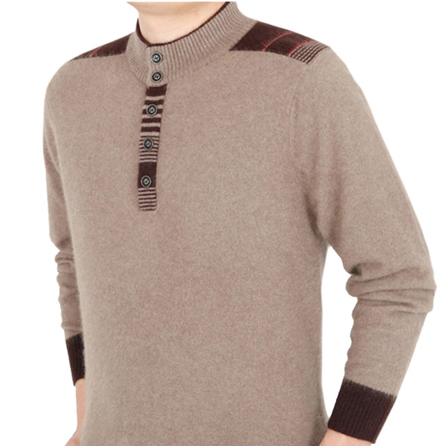 Cashmere sweater ຜູ້ຊາຍ cashmere thickened ຂົນຜູ້ຊາຍ sweater ລະດູຫນາວ sweater ຂົນຜູ້ຊາຍທີ່ຜະລິດໃນເຂດ Er City