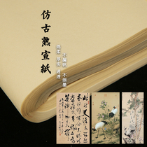 Four-foot familiar Xuanantique cooked Xuanmei painting small case special creation Shengxuan paper Jingxian Mica Xuan color six feet