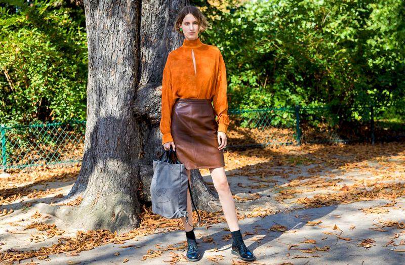 时髦精演绎南瓜色,刷屏穿搭秀