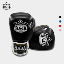 RAJA brand high-end boxing gloves adult male and female professional breathable fighting training scattered Thai boxing jacket thickening
