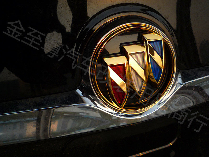 别克君越汽车改装车标前后标品牌标车头外网24k纯金镀金质量保证