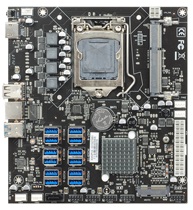 12 card USB3 0 IC25UP12BK switching motherboard supports 12 graphics card 12PCIE B250 BTC