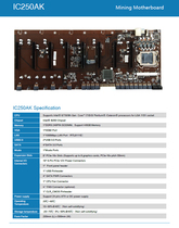 Spot factory B250BTC spot direct 8 card straight plug board support 8 graphics card compatible with onda case