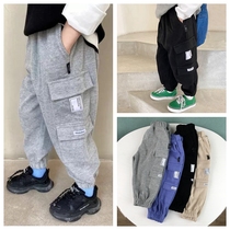 73-150 Male And Female Child Spring Autumn Season Long Pants Casual Pants Baby Baby Sports Pants Boys Clothing Pants Loose Handsome