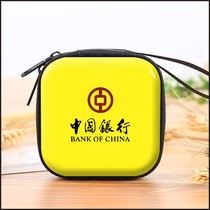 Tinplate square round earphone bag coin purse Custom advertising Color printing Promotional gift advertising coin purse