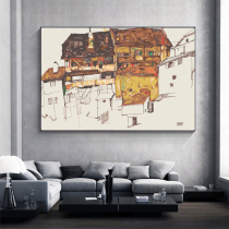 Large Size Diy Digital Oil Painting Genguan Decoration Painting Schiller Abstract Line Giant Background Fresco Hand Painted Oil Color