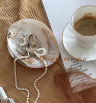 SHINY MOMO natural ugly rough shell ins props jewelry plate