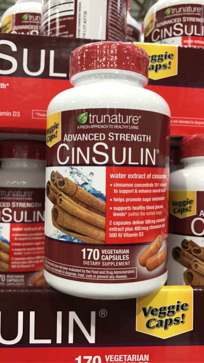 trunature cinsulin肉桂 酵母铬胶囊170粒.