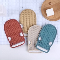 Double-sided long pull back strip bathing back towel rubbing back bath strip strong muddy glove towel bath towel