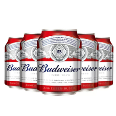 【6月到期】Budweiser/百威啤酒迷你啤酒255ml*24小罐装家庭聚会价格比较