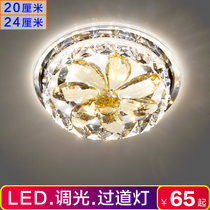 Creative led crystal aisle light corridor light ceiling light entrance light hallway light into the house round spotlight surface mounted lamps