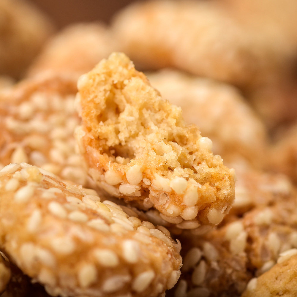 草湖食品 宁波特产金钱饼糕点小吃休闲办公室零食独立小包装500g