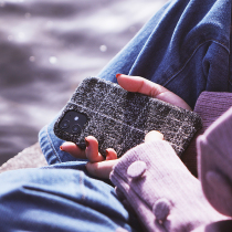 Jueves black autumn winter woolen phone case xr Apple 11 plush iphone11pro New Year xsmax flannel