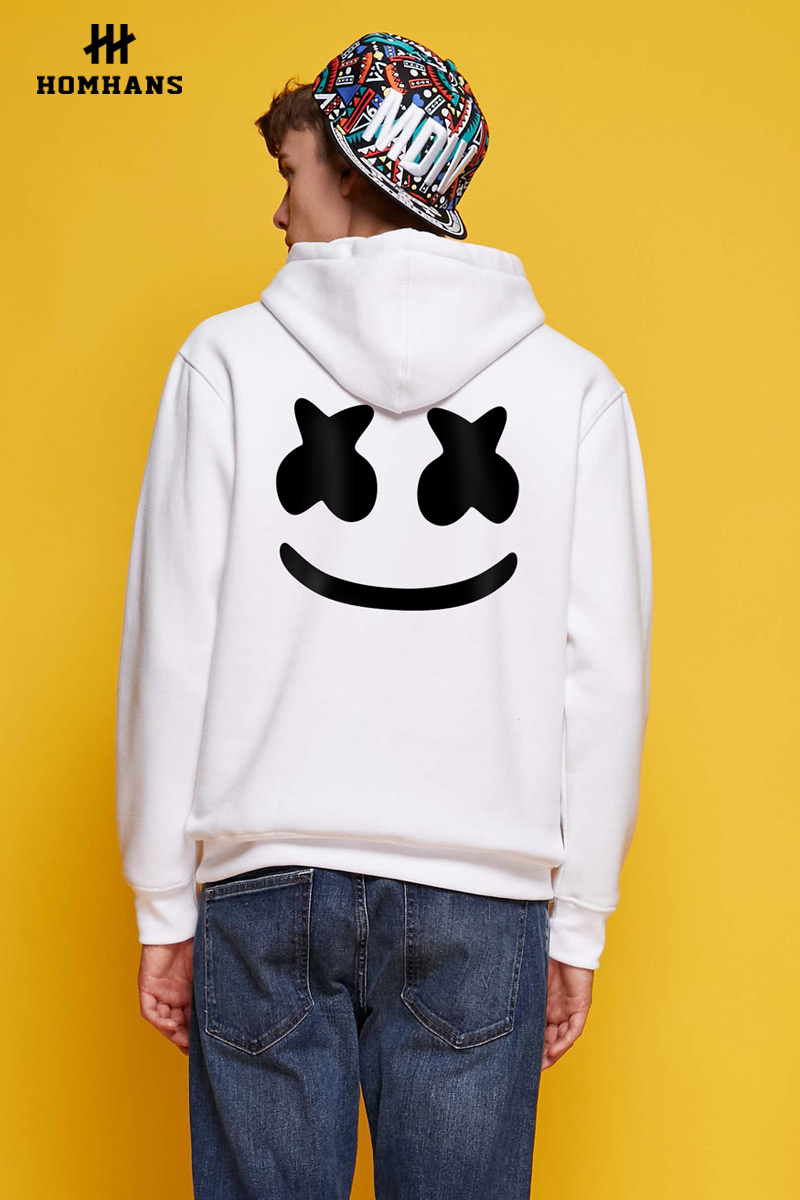 红韩marshmello棉花糖连帽卫衣音乐dj电音男女外套秋冬