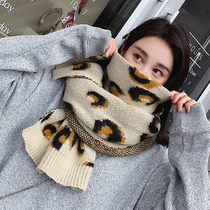 BAO WEN scarf womens autumn and winter thick warm 2019 new Korean version of Joker long knitted wool collar winter