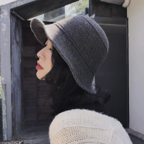 Koreas new hat children autumn winter Korean version 100 hitch a fisherman hat wool pelvic hat Japanese knitwear hat winter