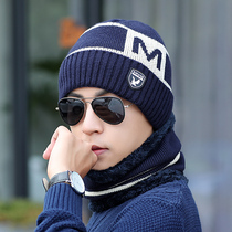 Winter new wool cap thickened velvet warm outdoor cycling cold windproof cotton pullover knitted hat mens autumn
